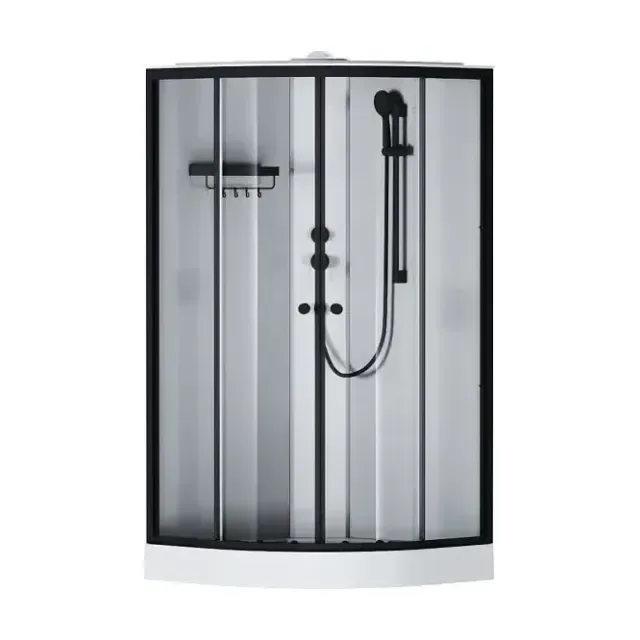 Душевая кабина AM.PM X-Joy 100*100*210 профиль черный матовый