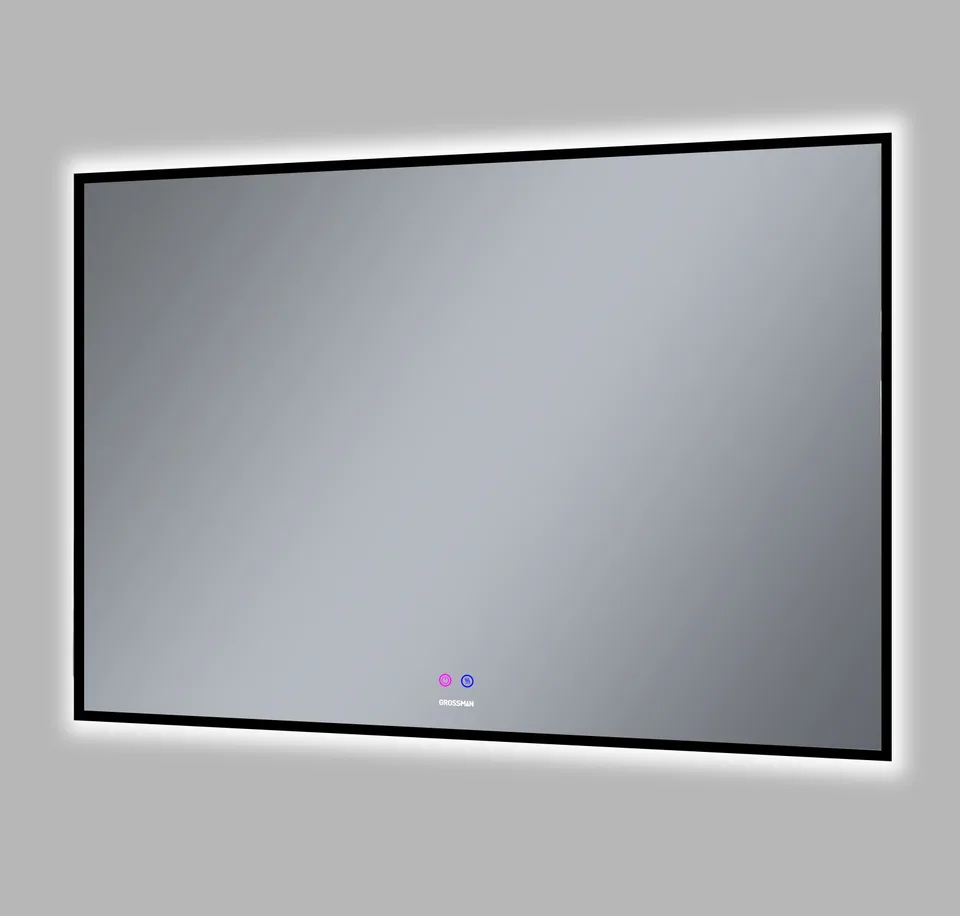 Зеркало PRAGMA-норма BLACK (1000*800*45) LED с сенсорным выключателем и подогревом