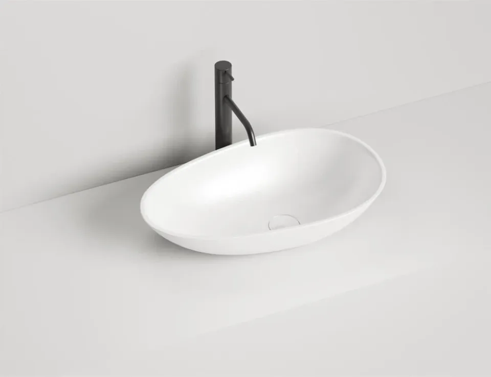 Накладная раковина Salini Paola S-Sense 55,5*32,3 белый глянец