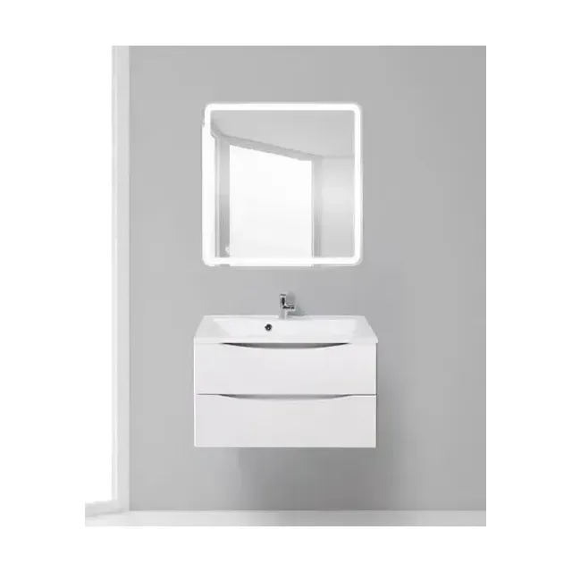 Комплект мебели BelBagno Марино-H60 (Marino-H60) 80 белый глянец (с раковиной BB800/450-LV-MR-PR)