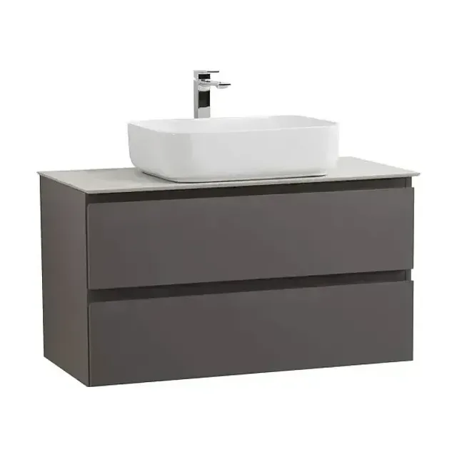 Комплект мебели BelBagno Крафт (Kraft) 90 темно-серый матовый (столешница KEP-90-BO)