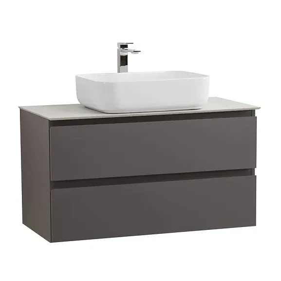 Комплект мебели BelBagno Крафт (Kraft) 90 темно-серый матовый (столешница KEP-90-BO)