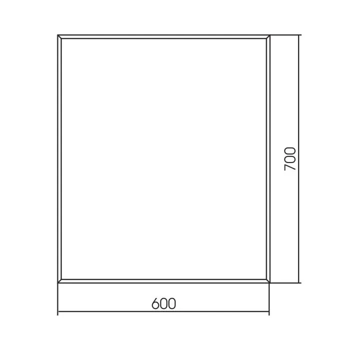 Зеркало Aquanika Quadro 60*70/70*60 AQQ6070RU125 реверсивное крепление, датчик на движение, антипар