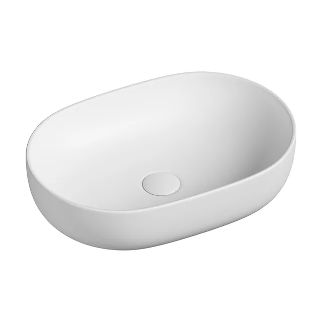 Раковина из сантехнического фарфора Ceramica Nova Элемент (Element) 60 см CN6047MW накладная цвет белый матовый