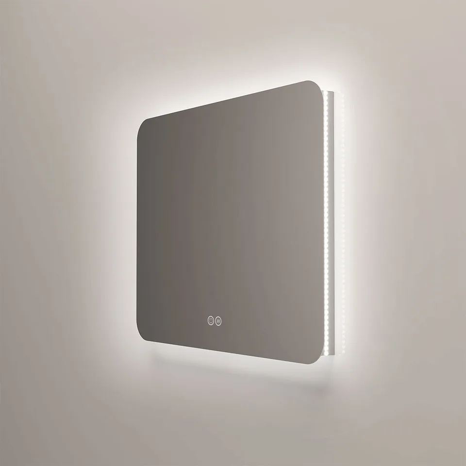 Зеркало с подсветкой VLM-3BE800-2 800х600 c сенсорным выключателем и диммером, антизапотевание