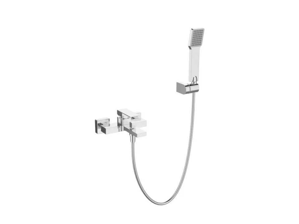 Смеситель BelBagno Романо (Romano) ROM-VASM-CRM для ванны и душа с душевыми аксессуарами хром