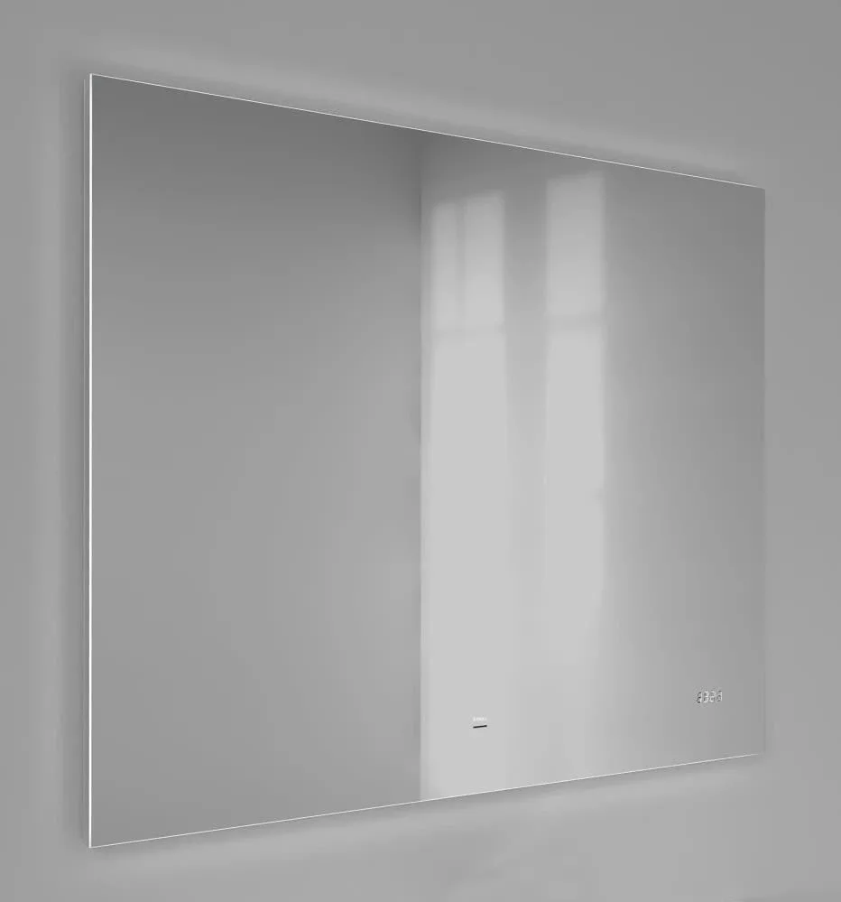 Зеркало Raval Kvadro 100*80 с led-подсветкой и часами