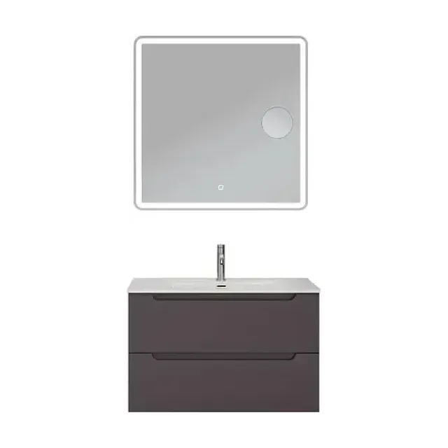 Комплект мебели BelBagno Этна (Etna) 90 темно-серый матовый (раковина BB900ETL)