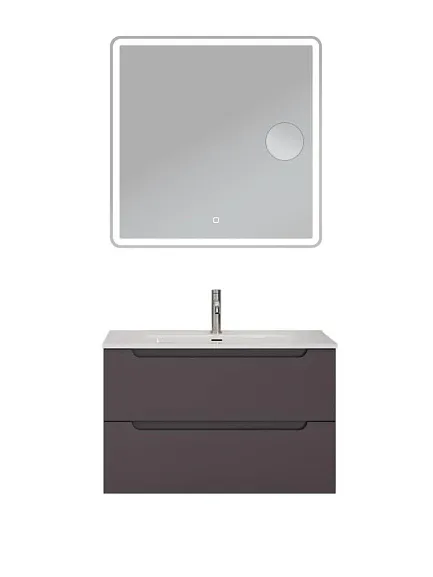 Комплект мебели BelBagno Этна (Etna) 90 темно-серый матовый (раковина BB900ETL)