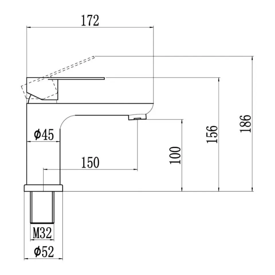 Смеситель для раковины Fmark FS8801C матовое золото