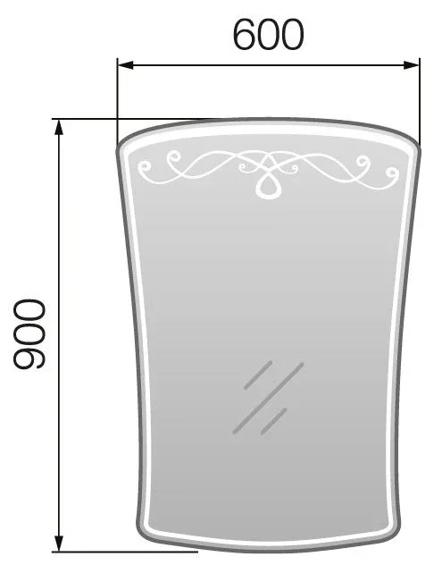 Зеркало MarkaOne Classic 1, 60