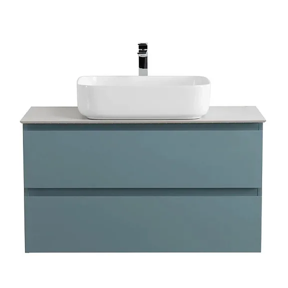 Тумба с раковиной BelBagno Крафт (Kraft) 90 голубая матовая (столешница KEP-90-BO)