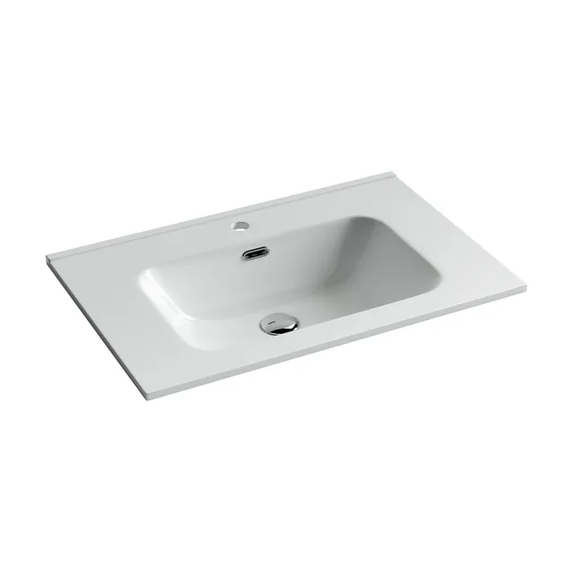 Раковина из сантехнического фарфора Ceramica Nova Элемент (Element) 71 см CN7007 накладная цвет белый