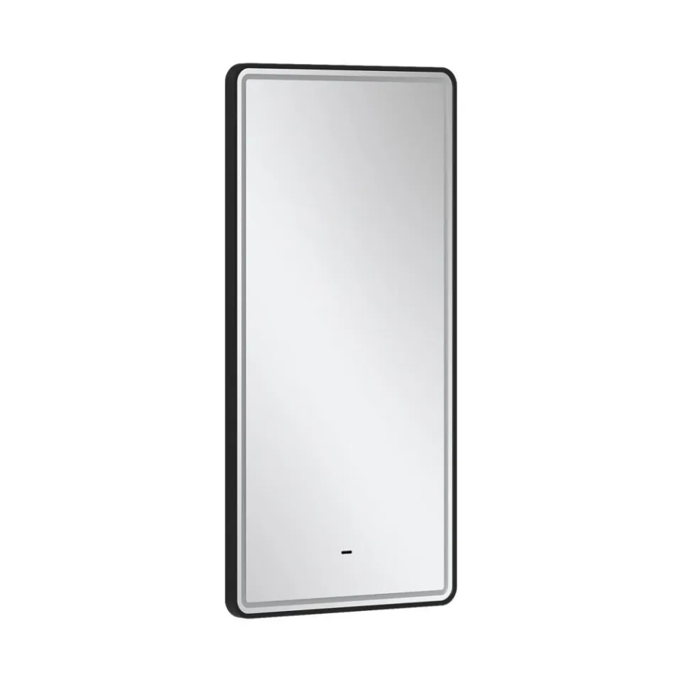 Зеркало Equil Стоун/Stoune 50*90 с подсветкой, черное