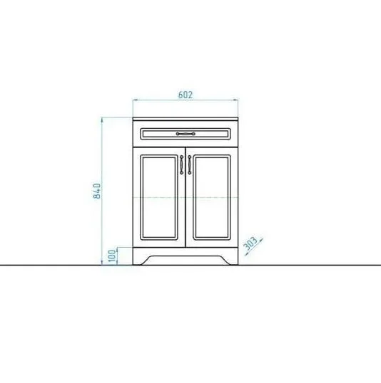 Комод Style Line Олеандр-2 60 белый