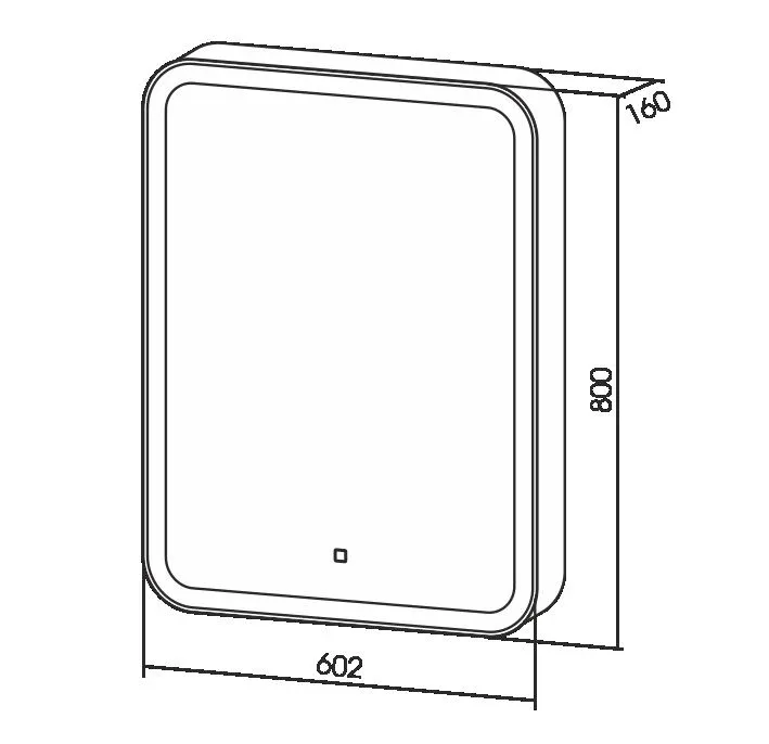 Зеркало-шкаф Silver Mirrors Фиджи флип 60 ИК 60*80, с led подсветкой инфр. сенсор