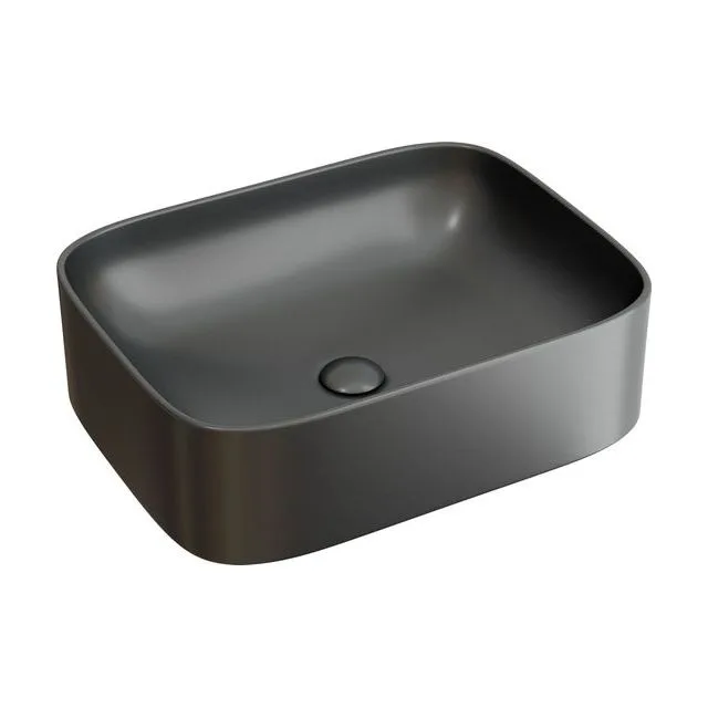 Раковина из сантехнического фарфора Ceramica Nova Элемент (Element) 51 см CN6052MDH накладная цвет темный антрацит матовый