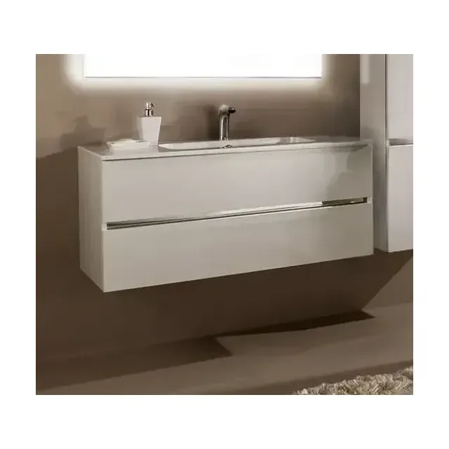 Тумба с раковиной SanVit Кубэ-2 120 белый глянец/на выбор