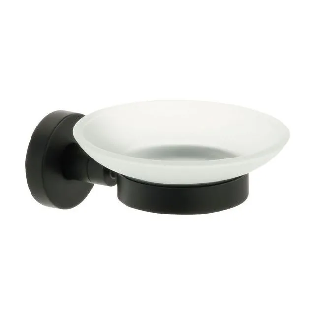 «COMFORT BLACK» Мыльница стекло черная FX-86008 Fixsen