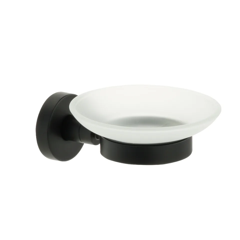 «COMFORT BLACK» Мыльница стекло черная FX-86008 Fixsen