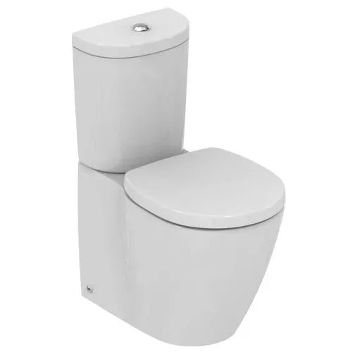 Напольный унитаз-биде Ideal Standard Connect 36,5*66,5 округлый бачок с крышкой-сиденьем микролифт универсальный выпуск пристенный