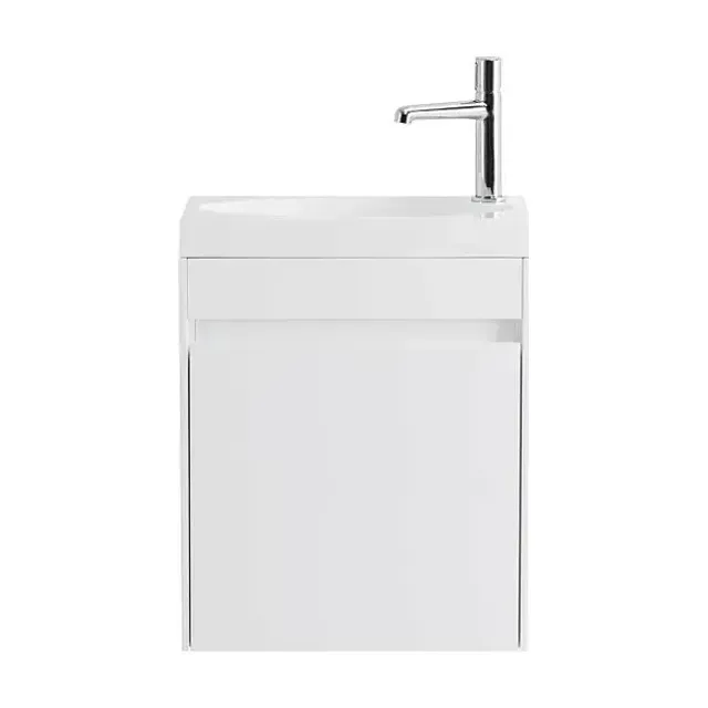 Тумба с раковиной BelBagno Пьетра (Pietra) Мини (Mini) 46 левая белый глянец