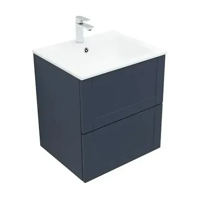 Тумба с раковиной Aquanet Терра 60 маренго Soft Touch (тактильный матовый) раковина Электра 60