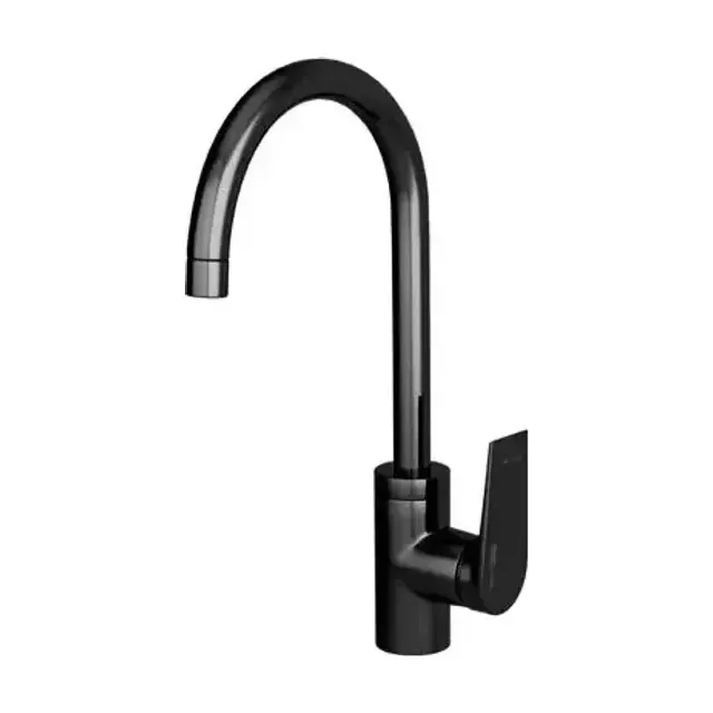 Смеситель WasserKRAFT Glan 6607 для кухни черный глянец