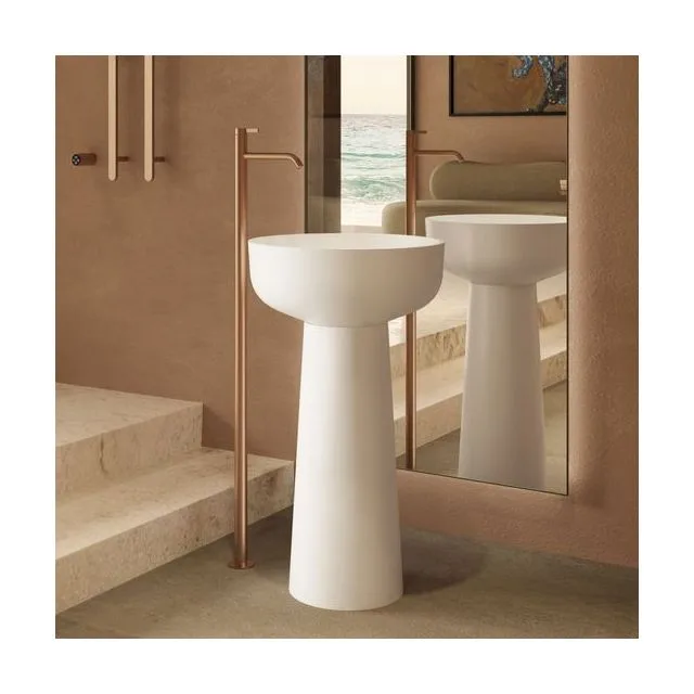 Раковина Vincea Солид Серфейс (Solid Surface) 48 см VBS-4SP02MW напольная цвет белый