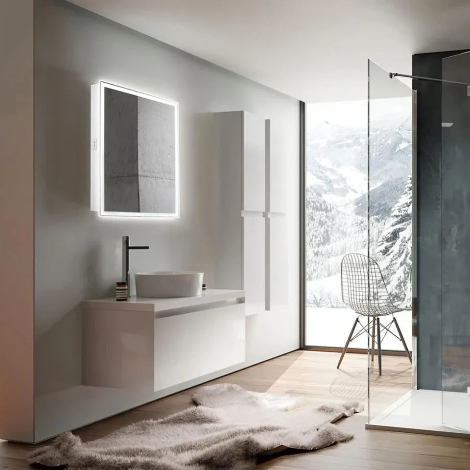 Зеркало-шкаф Silver Mirrors Киото flip 60 сенсорный выключатель с Led-подсветкой L/R