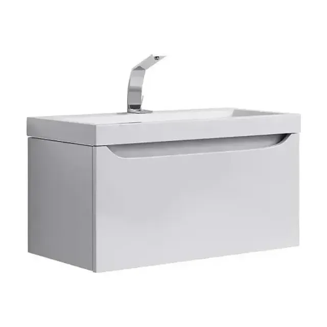 Тумба с раковиной Aqwella 5 stars Verona 80 белый глянец