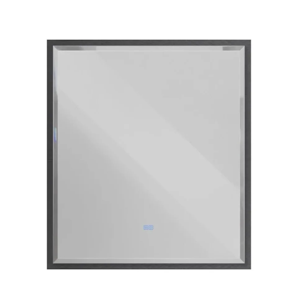 Зеркало Cezares Интерни (Interni) CZR-SPC-INT-800-900-LED-TCH-WARM-TIT 80*90 с контурной подсветкой, сенсорным выключателем и подогревом титан