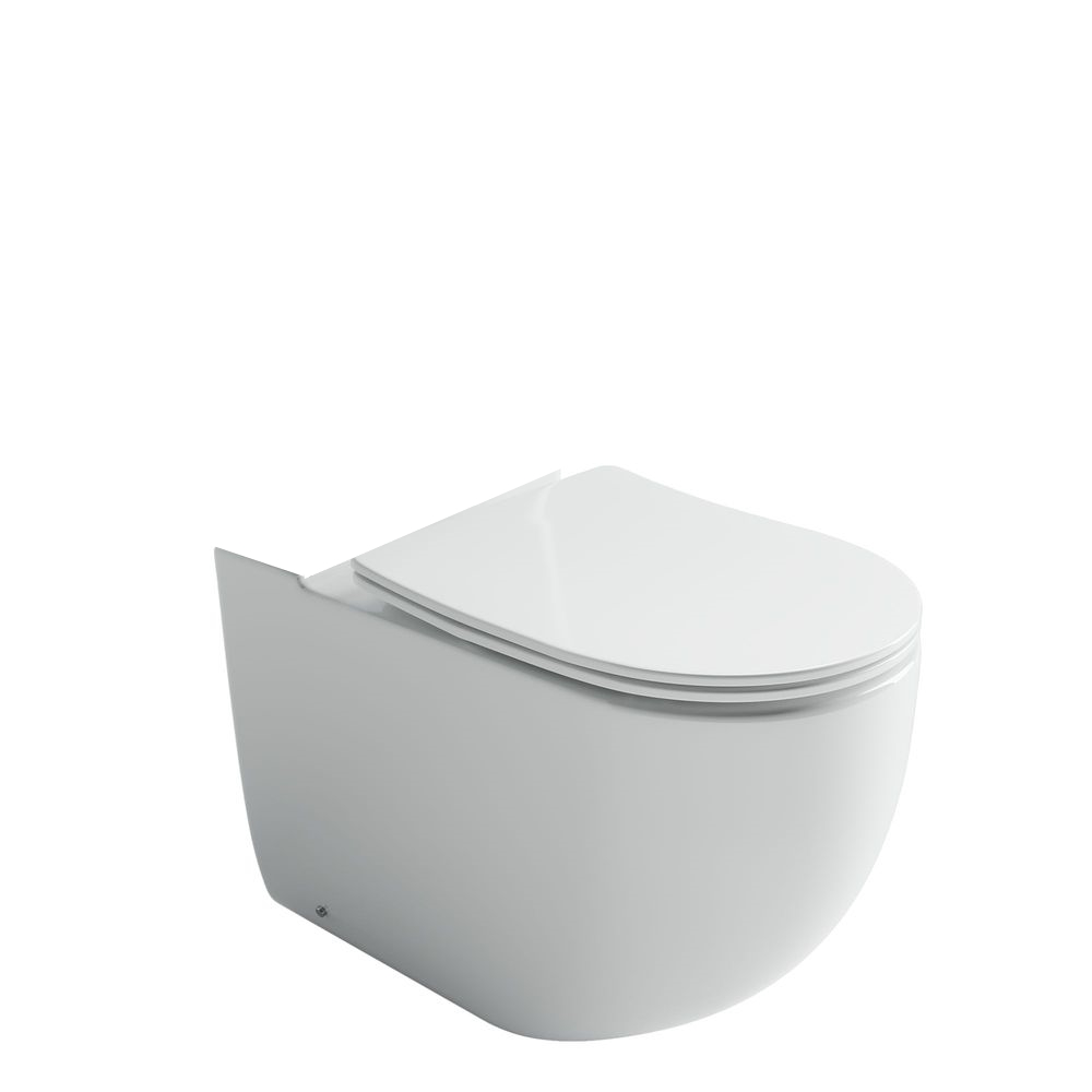Чаша-унитаза напольная Ceramica Nova Метрополь (Metropol) CN4001T-B цвет белый с сиденьем микролифт смыв торнадо
