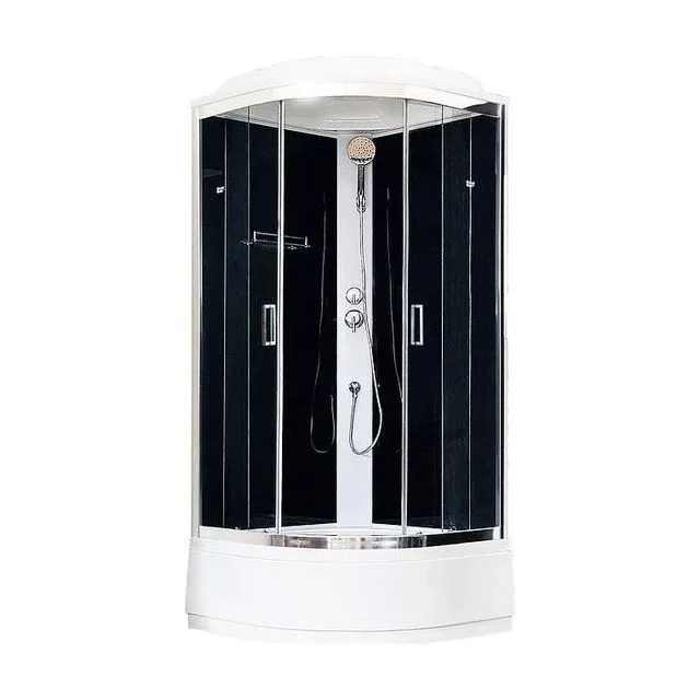 Душевая кабина RB 90CK5-BT 900x900x2170 (черное/прозрачное)