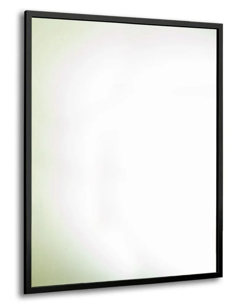 Зеркало Aquanika Metallica 100*60/60*100 AQM10060RU135 реверсивное крепление, металлическая черная рама