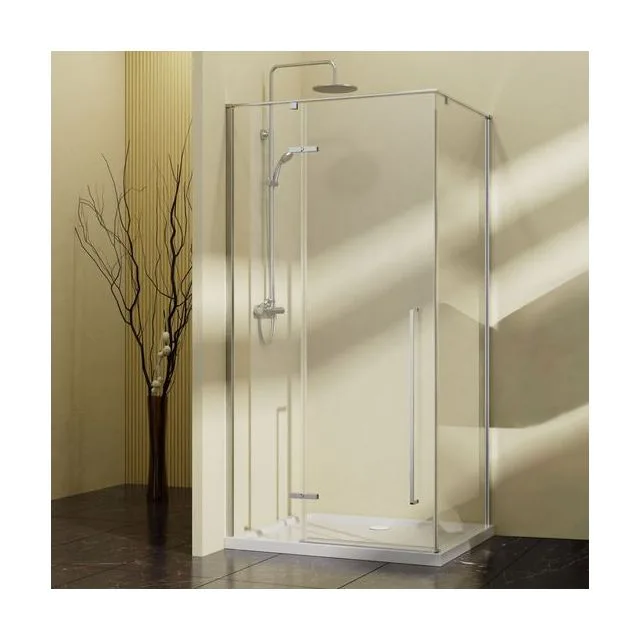 Душевой уголок Vincea Слим-Н (Slim-N) VSR-5SN9010CL 100х90 стекло прозрачное 6 мм профиль хром без поддона