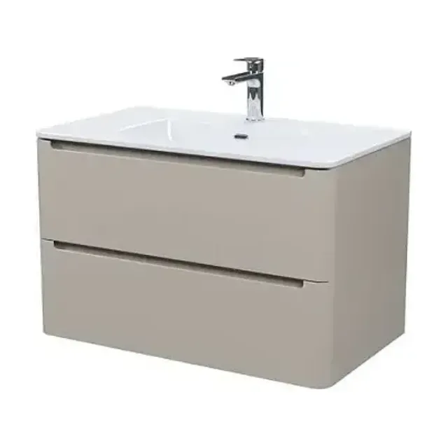 Тумба с раковиной Iddis Эдифис (Edifice) 80 капучино софт-тач (Soft Touch) (тактильный матовый) подвесная