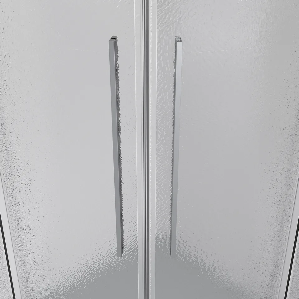 Душевое ограждение Niagara Nova NG-3627-34 (100х100х195) Угловая, хром,двери раздвижные,стекло шиншилла,1 место