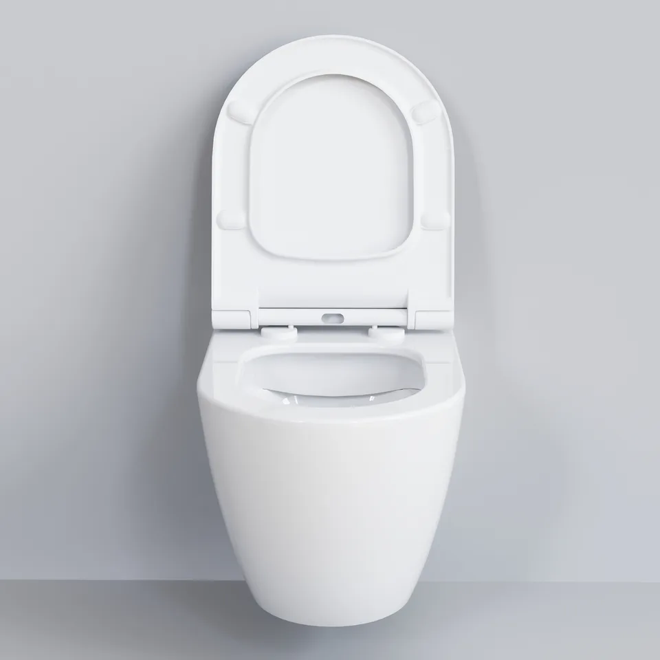 Унитаз Queen 113T20001R (570*360*400) БЕЛЫЙ подвесной БЕЗОБОДКОВЫЙ, 1 место