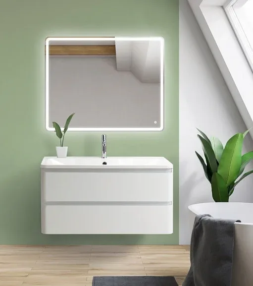 Комплект мебели BelBagno Албано (Albano) 90 белый глянец