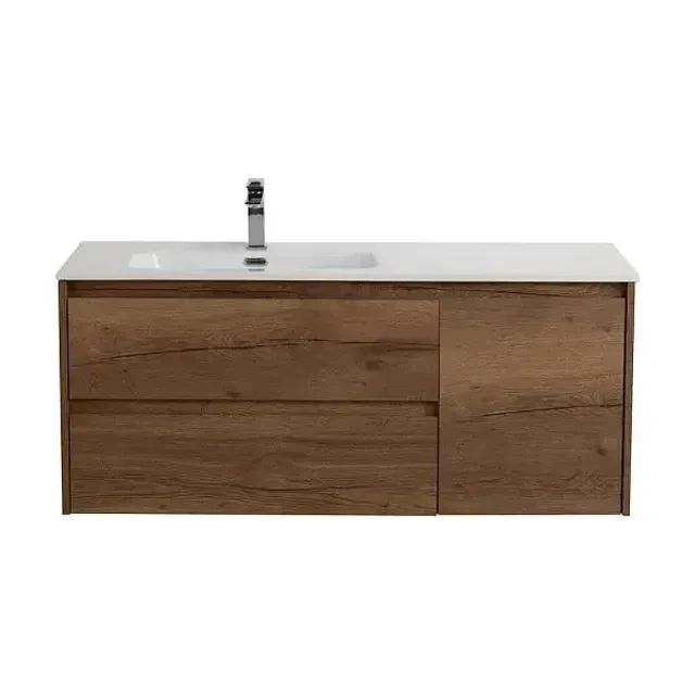 Тумба с раковиной BelBagno Крафт (Kraft) 120 табачный дуб левая