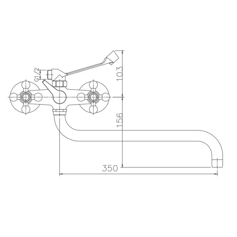 Смеситель Haiba HB2619-3 универсальный
