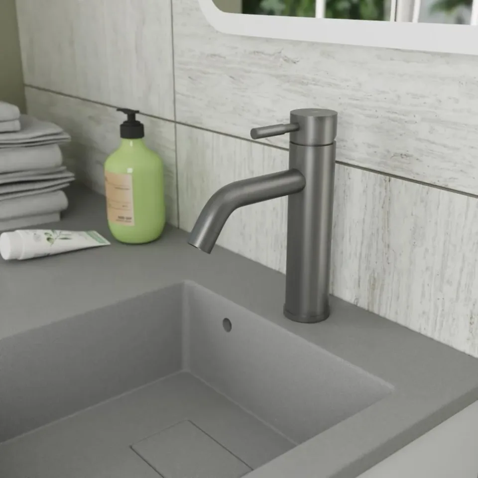 Смеситель Rush Melos SUS1101-11Grey для раковины графит