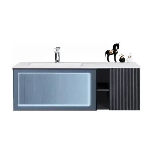 Тумба с раковиной Orans BC-9013-1200L синяя