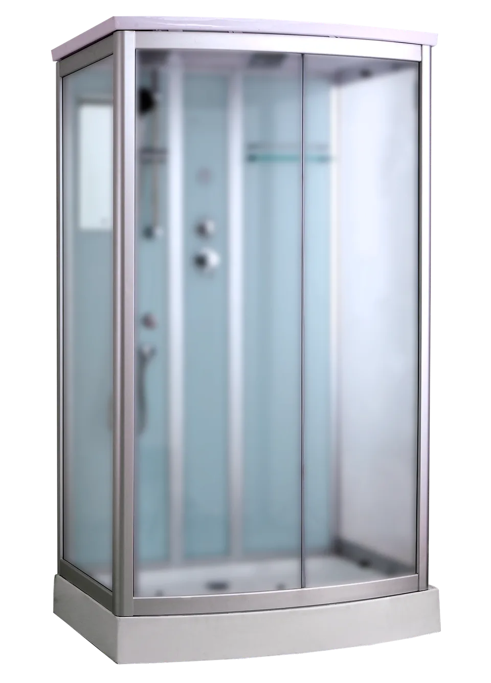 Timo Standart T-6615 Silver Fabric душевая кабина (120*90*220)