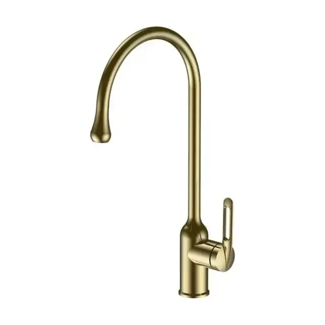 Смеситель Haiba HB71825-5 для кухни золото матовое