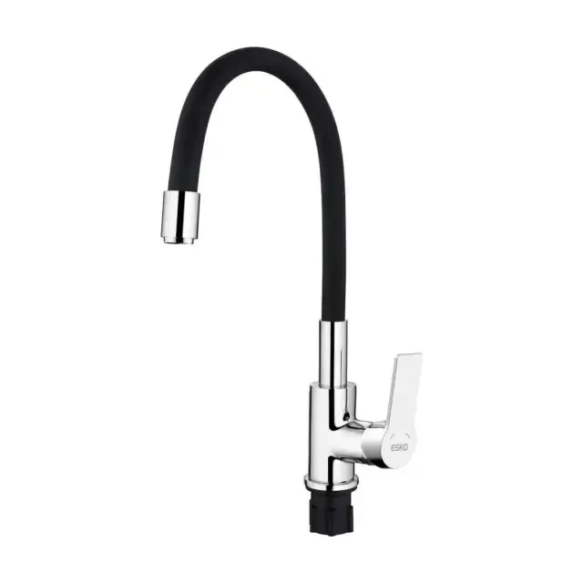 Смеситель Esko Coral CL 519 B для кухни с R-изливом, черный