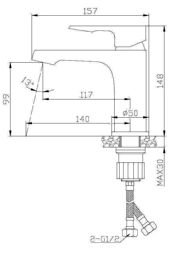 Смеситель Esko Doha DH26 для раковины