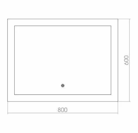 Зеркало Silver Mirrors Норма 80*60 с Led-подсветкой сенсорный выключатель