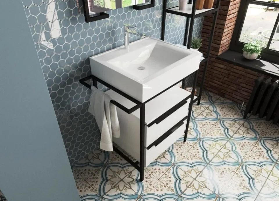 Комплект мебели Эстет Comfort 59 Loft белый глянец